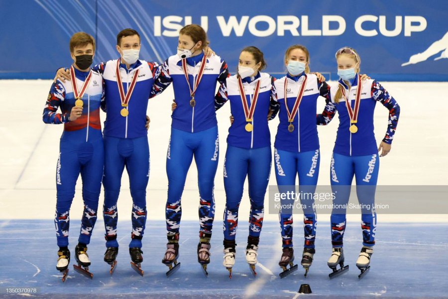 ЗОЛОТО В СМЕШАННОЙ ЭСТАФЕТЕ У РОССИЙСКОЙ КОМАНДЫ НА ЭТАПЕ КУБКА МИРА В ЯПОНИИ